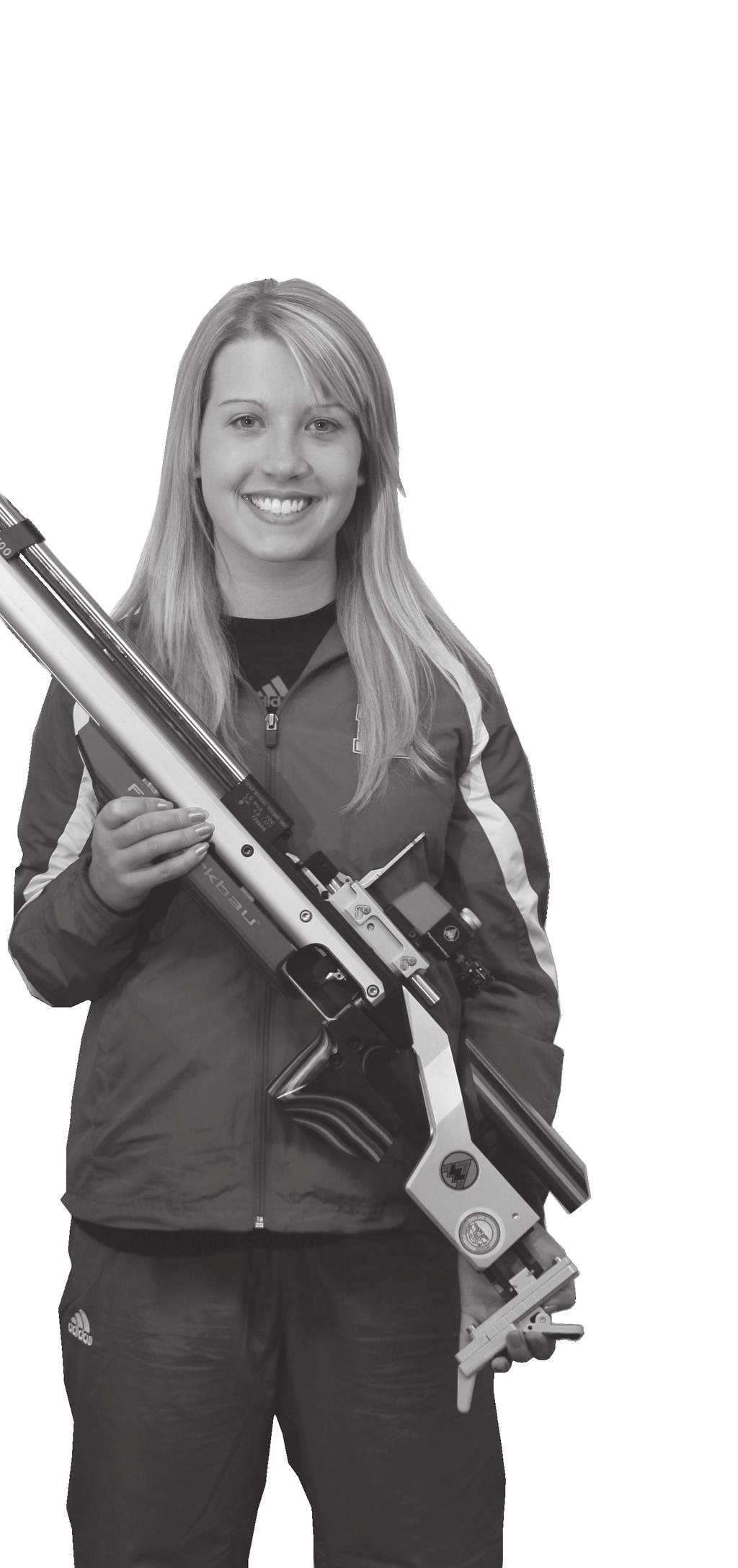 She s really looking forward to trying to boost her smallbore score, but she knows what her strength is, and that s air rifle, and she s worked really hard on that this summer, Head Coach
