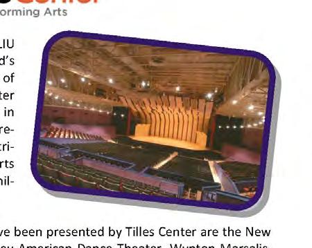 Tilles Center for the Performing Arts, Tilles Center for the Performing Arts, at LIU Post in Brookville, is Long Island s premier concert hall.