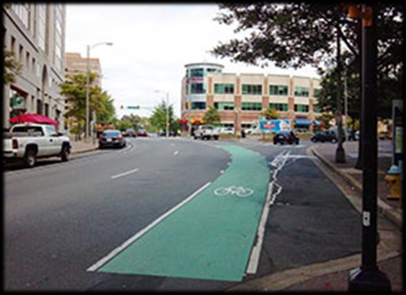 Bicycle lanes provide for a single direction of travel and typically match the travel direction as the adjacent vehicular lane.