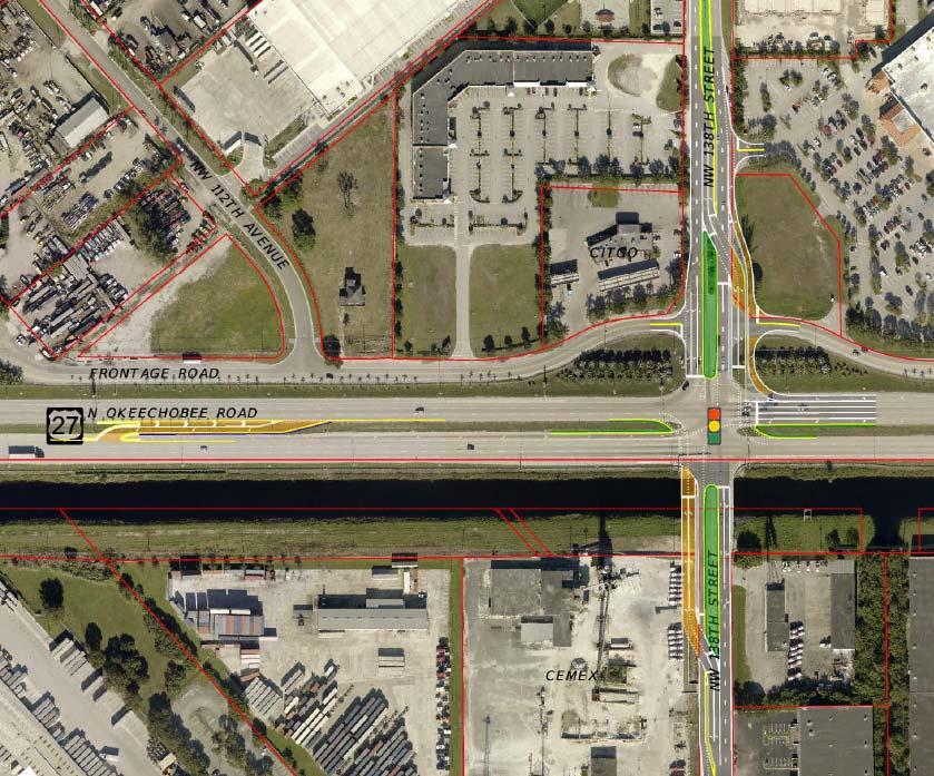 US 27 / NW 138 ST PRELIMINARY CONCEPT DEVELOPMENT Partial Displaced Left Turn