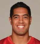 LEVINE TOILOLO TIGHT END 80 HT: 6 8 WT: 265 NFL EXP: 2 ACQ: D4B- 13 2nd YEAR WITH FALCONS BIRTHDATE: 7/30/91 COLLEGE: STANFORD UNIVERSITY 2014 (FALCONS) Started at tight end and recorded three