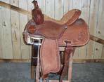 The saddle is too high in the front. This indicates that it is too narrow and will therefore put pressure on the shoulders.