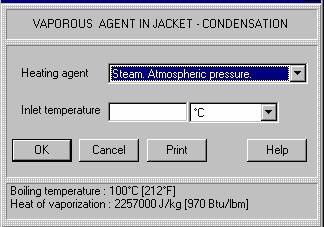 Enter the Inlet temperature of the selected agent in accordance with this data. Figure 31.