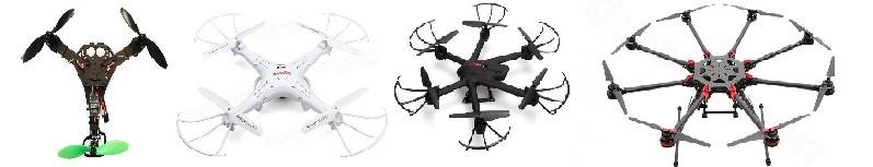 3 2.2 Propelerski droni Propelerski droni ali kopterji so vrste brezpilotnih letalnikov, ki za letenje uporabljajo izključno propelerje.