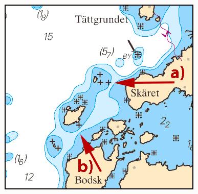 Insert underwater rock and amend 3 m depth contour as shown on chartlet a) 59-38,426N 019-00,579E Amend 3 m depth contour as shown on chartlet b) 59-38,135N 019-00,256E Bsp Stockholm N 2016/s30