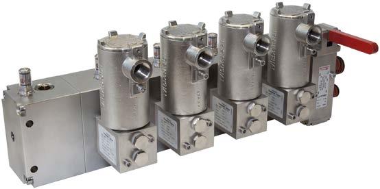 V8 series Redundant valve manifold systems - Modular with bypass oo Safety, oo Availability and oo Safety and Availability > > Modular design - Maxseal valves > > able terminations inside coil