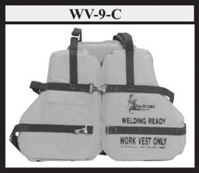 SEAHORSE MADE IN USA WV-9-C Type V / Welding Ready Work Vest This vest uses flame resistant webbing, thread, fabric and stainless steel hardware.