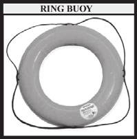 SEAHORSE MADE IN USA RB24 RB30 RB30S Type IV Ring Buoy The shell is made from tough high density polyethylene that is U.V. stabilized.