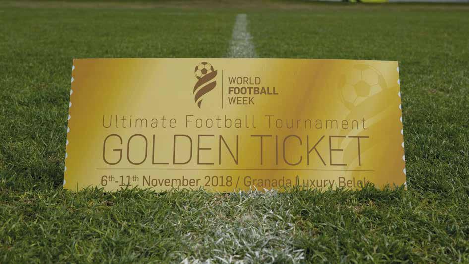 GOLDEN TICKET Golden Ticket is the key to the Ultimate Football Tournament Experience.
