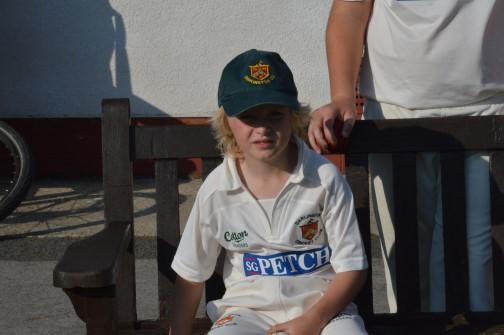 Fynn Lumley Playing in his first season Fynn scored a very respectable 20 runs. He realised his strengths and waited for the bad ball while keeping out the good ones.
