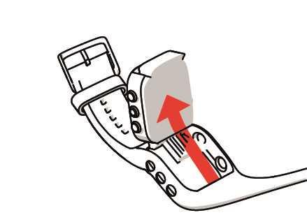 1. Zapestnico na strani zaponke ukrivite, da jo odstranite z naprave. 2. Zapestnico držite na strani zaponke.