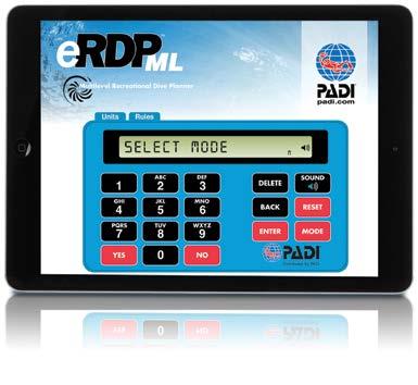 DIGITAL PRODUCTS erdpml TOUCH Product Code 70031-1 Tablets and mobile devices Apple ios- and Android-based devices PADI Library App Necessary only for download to the PADI Library App All courses