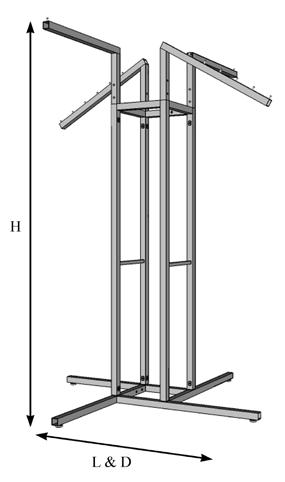 Sturdy steel construction Casters or levelers