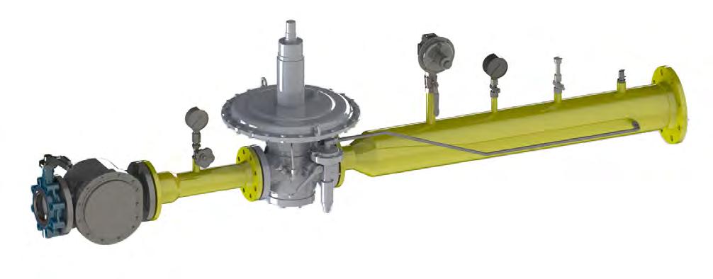 FRM Spring-loaded, pressure compensating regulator with adjustable setpoint springs for regulation of the regulator
