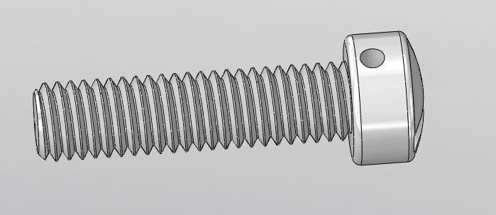 The fillister screws are made from steel.