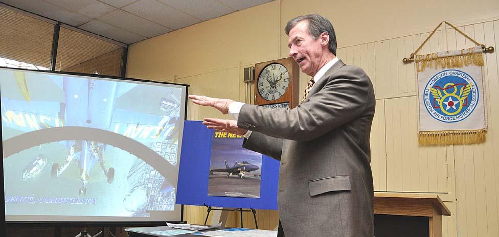 [Photo courtesy of Tom Philo] The 8 th Air Force Historical Society, Oregon Chapter Saturday, February 12, 2011 Speaker: