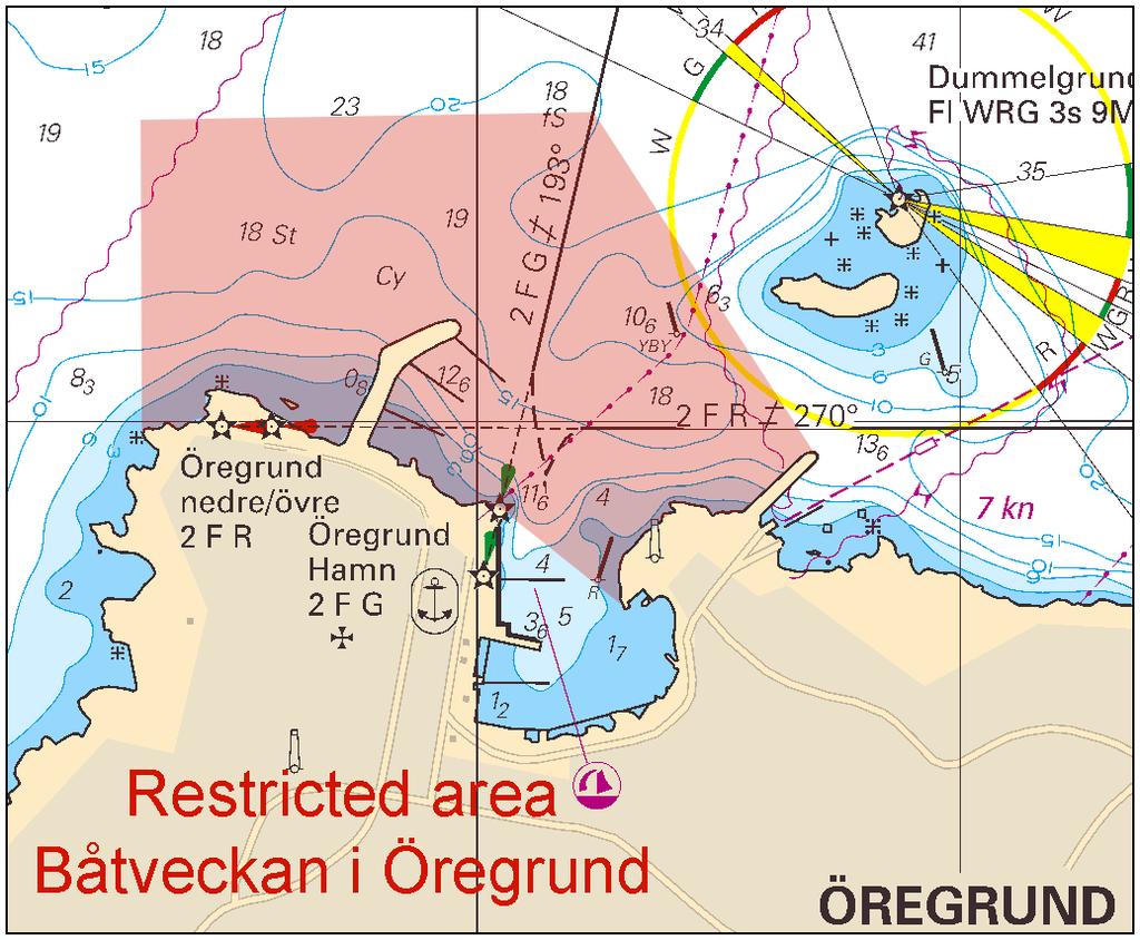 2016-07-21 4 No 608 Restricted area, Öregrund Länsstyrelsen, Uppsala Län. Publ. 16 juli 2016 * 11379 (T) Chart: 535, 536 Sweden. Sea of Åland and Archipelago Sea. Öregrund. Temporary prohibited area.