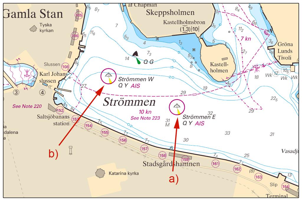 2016-07-21 6 No 608 Mooring buoys Stockholms Hamnar AB. Publ. 21 juli 2016 * 11362 Chart: 6143 Sweden. Northern Baltic. Vindö. Vindöström.