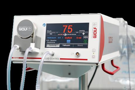 FLUID CONTROL 2225 One pump. Three specialisms. No license fees. The new FLUID CONTROL 2225 suction and irrigation pump from Richard Wolf always offers you free visualization and monitoring.