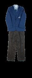 Boys Uniform Years 1 to 6 (Junior School) V-neck jumper with College logo Charcoal long trousers (elastic back) Banded grey school socks Black leather lace-up shoes Charcoal shorts (elastic back)