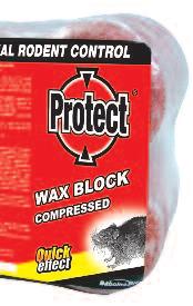 RODENTICIDE FORMULATIONS PROTECT COMPRESSED WAX BLOCK