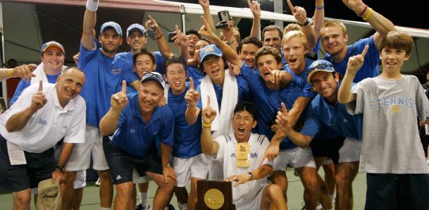NCAA Championship History UCLA upset top-seeded and undefeated Baylor, 4-3 in the 2005 NCAA Final in College Station,