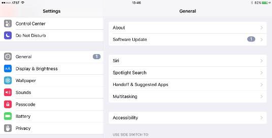 Go to the Settings App (you can also access it from the Adjust Settings button) and select General. 2.