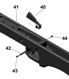 Push pistol grip onto lower receiver, making sure that detent spring stays in position.