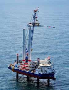 NOBODY KNOWS MORE ABOUT OFFSHORE WIND INSTALLATION AND SERVICE GERMANY Merkur Offshore Wind Farm (2017) Sea Challenger - Transport and installation of 66 transition pieces Client: GeoSea Gode Wind 1
