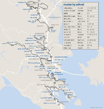 Response to Input - School Transportation Marin Transit will continue 100% funding of direct supplemental school bus service to Marin s High