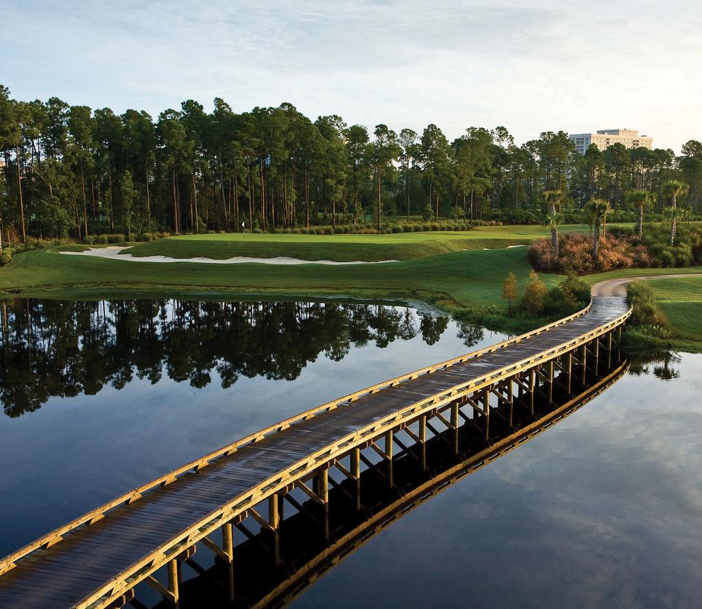 Visually Stunning and Immensely Playable. The classic course winds through a large wetland preserve, punctuated with majestic stands of pine and stately cypress trees.