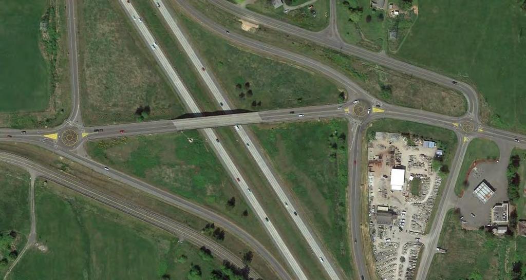 Compact Roundabouts - Ferndale, WA I-5 Interchange at Slater Road