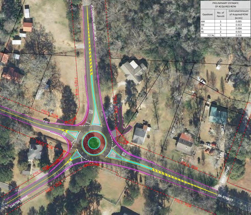 5 th Street at Cardinal Airport Rd Northport, AL Compact Roundabout Minimal