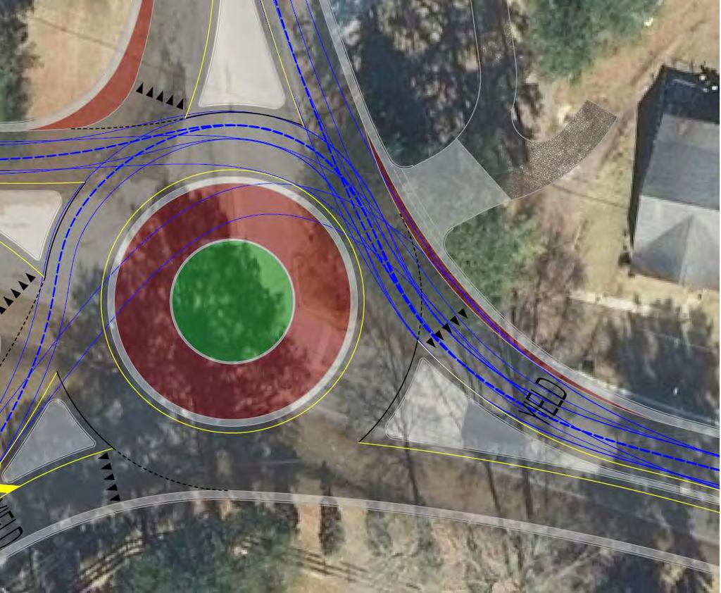 5 th Street at Cardinal Airport Rd Northport, AL Compact Roundabout Design Vehicle(s) Turning