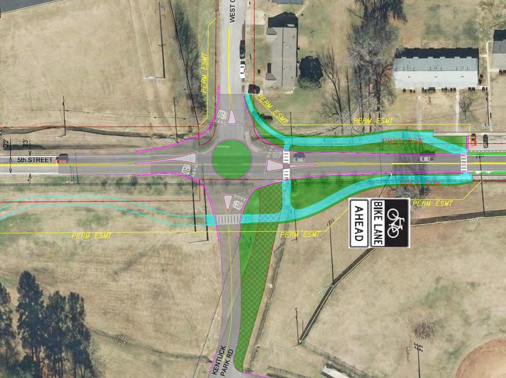 5 th Street at West Circle/Kentuck Park Northport, AL Proposed Mini Roundabout Bicycle