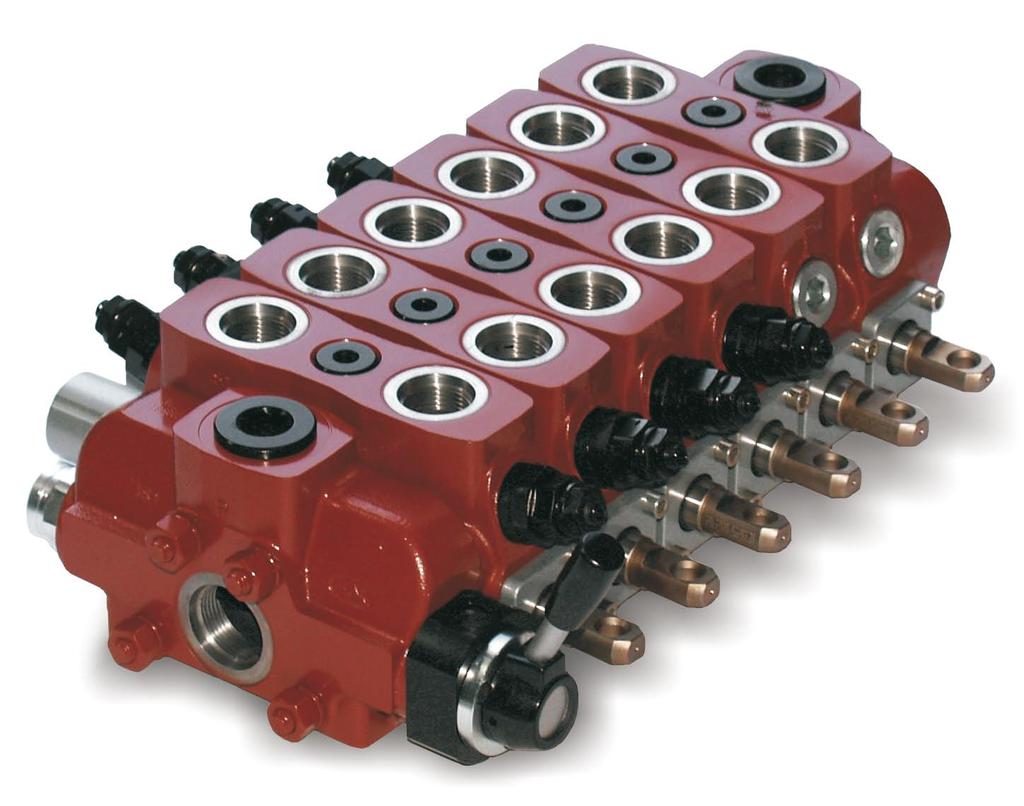 SDS18 1 to 12 sectional directional control valve Fitted with a main ressure relief valve and a load check valve on every working section. Available with arallel and series-arallel (tandem) circuit.