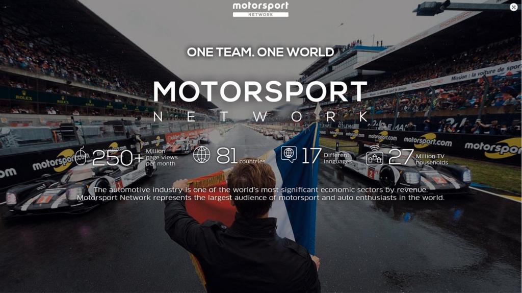 Partnership with M0t0rsp0rt netw0rk 7 In April, the organization behind the event made a deal with Motorsport Network, the absolute biggest network in the world of motorsport, with ownership of