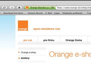 Stačí navštíviť webstránku Orangeu alebo do vyhľadávača zadať priamo adresu www.orange. sk/eshop.