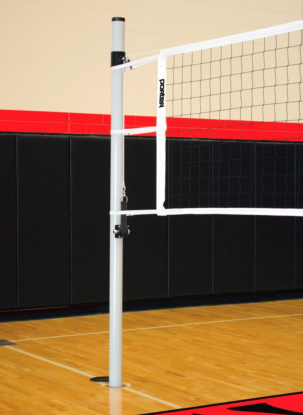 GREAT FOR P.E.CLASSES & RECREATION FACILITIES Economy Standards Sturdy, utility construction makes the Economy Standards great for practice courts, cross court setups, and elementary school use.