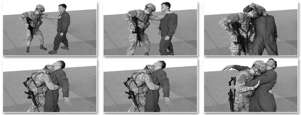 POST / FRAME / HOOK OPTION 3: ACHIEVE THE CLINCH Achieve the clinch is utilized when you are unable to employ the two other range controlling techniques.