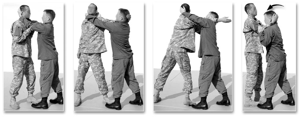 BASIC STAND-UP FIGHTING TECHNIQUES CLINCHFIGHTING PUMMELING OUTSIDE TO INSIDE WEDGE The fighter uses outside to inside wedge when his opponent achieves inside control and is preparing to break down