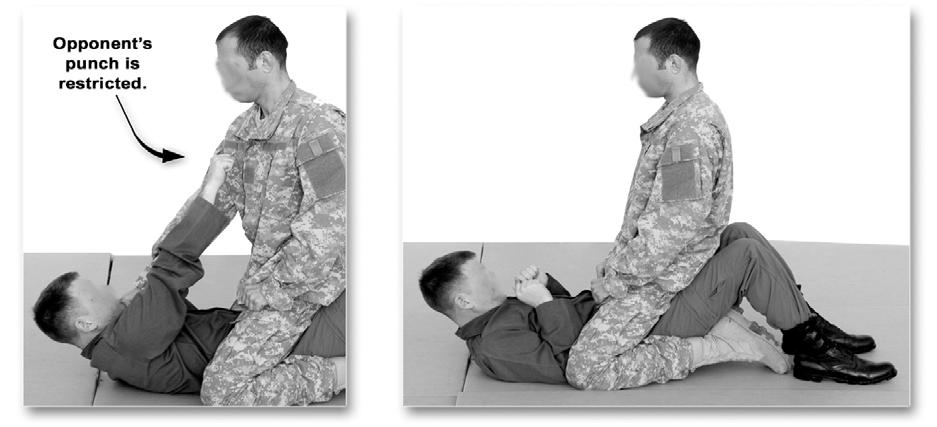 BASIC COMBATIVES POSITIONAL TECHNIQUES GROUND GRAPPLING DOMINANT BODY POSITIONS MOUNT The mount allows the fighter to strike the opponent with punches, while restricting the opponent s ability to