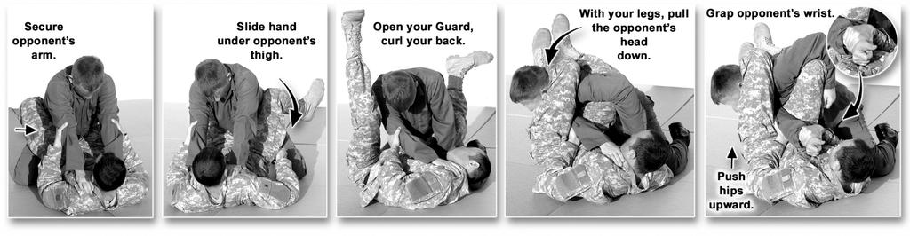 BASIC COMBATIVES FINISHING TECHNIQUES GROUND GRAPPLING BASIC FINISHING MOVES STRAIGHT ARM BAR FROM THE GUARD The straight arm bar is a joint lock designed to damage the elbow.