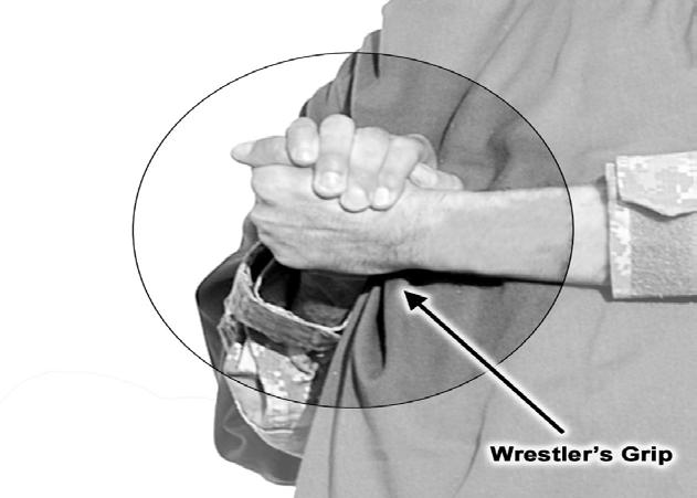 GRIPS GROUND GRAPPLING BASIC TECHNIQUES WRESTLER S GRIP The fighter never uses the wrestler s grip when his hands are positioned in front of