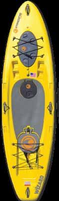 Board SPECS Dimensions: 11 X 35 X 8 Load Capacity: 350 lbs Board Weight: 70 lbs Best For: General Recreation, Expedition, Exploring Fish On!