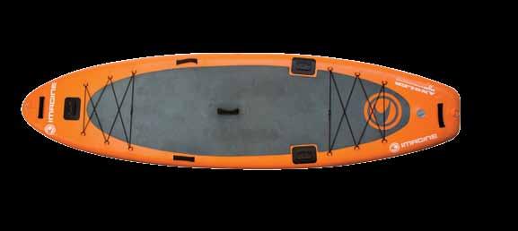 Clever kick-up rear skeg for shallow water paddling. Leash d-ring. Multiple strategically placed rail d-rings allow for multiple gear set up like cool boxes or fishing crate.