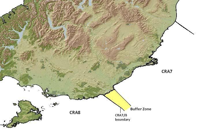 Figure 1.1: Map showing the Otago Concession Buffer Zone 1.9.