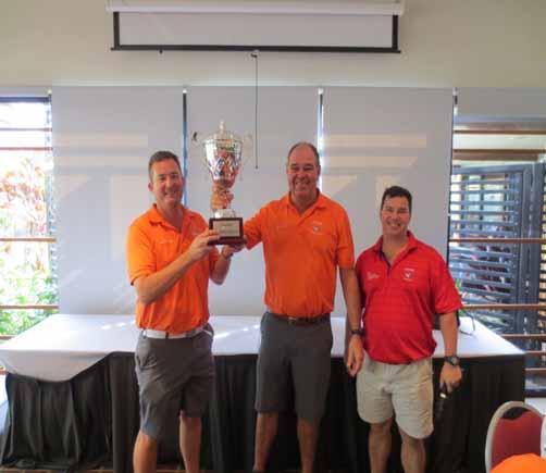 Iain Ross, Michael Santomaura, Andrew Howes and Gary Mulholland won the best fourball for the day with a total of 133.