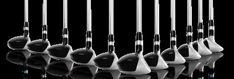 This hybrid design is enhanced by the rails on the sole to help you power through the grass and prevent digging at impact for that solid contact with the ball.
