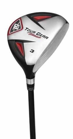 Bore Type: M1 Face Height: 54 mm Breadth: 118 mm Tour Gear Alloy Fairway Wood RH: #3, 5 #AM-230415 Club Loft Lie Weight Face Angle Volume RC* #3 16 58 208 g 0.5 Closed 170 cc 43" #5 21 59 218 g 0.